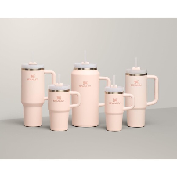 Stanley Quencher H2.0 Flowstate Tumbler 30 Oz Rose Quartz 2.0 Insulated Cup - Picture 8 of 16